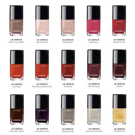 chanel nail polosh|Chanel nail polish color chart.